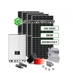 Sistema de energía solar de uso residencial de 5Kwp

