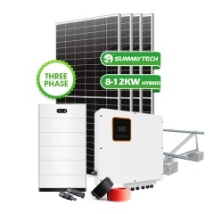 Almacenamiento de energía Solar 5Kw 10Kw 15Kw 20Kw Sistemas de energía solar híbridos con banco de baterías