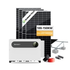 Kit de sistema solar residencial conectado a la red de 100-150 kW con monitoreo WiFi