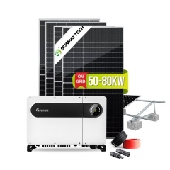 Kit de panel solar de 50-80 KW para toda la casa: conectado a la red con WiFi