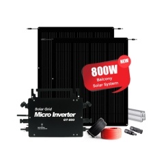 Sistema de energía solar para balcón Sunway 800W con microinversor